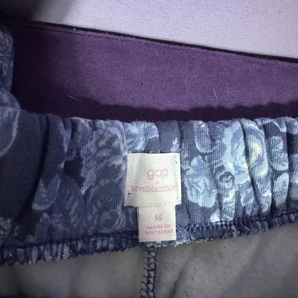 CLOSET CLOSING LoveShackFancy x GAP Floral Blue Joggers - Picture 2 of 6